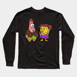 Sponge and Star with Baby Long Sleeve T-Shirt